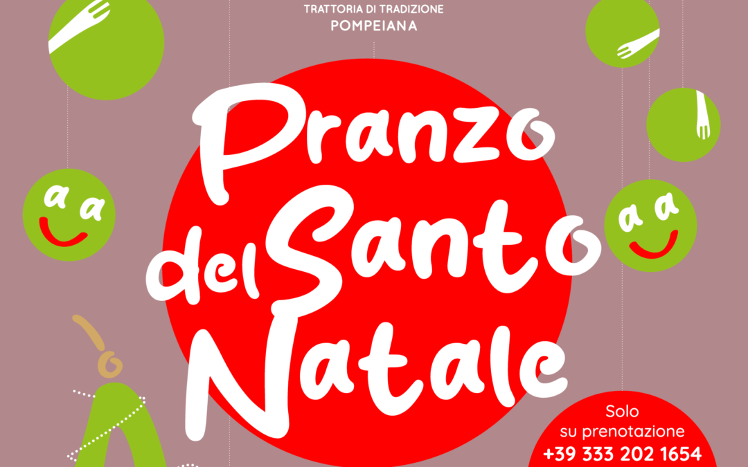 Prenota subito il tuo tavolo per il pranzo del Santo Natale